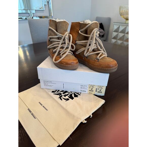 Isabel Marat nowles shearling-lined snow boots $810 Size 38 Box and Dust Bags - Picture 4 of 8